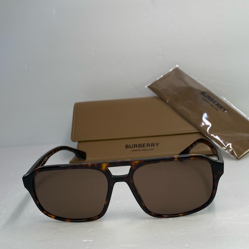 New Authentic Burberry Foxcote BE4302 300273 56 - Dark Havana Sunglasses - Picture 6 of 12